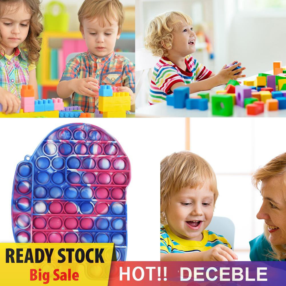 Pop It Fidget Đồ chơi Spaceman Push Bubble Silicone Sensory Fidget Đồ chơi Autism Stress Reliever Đồ chơi