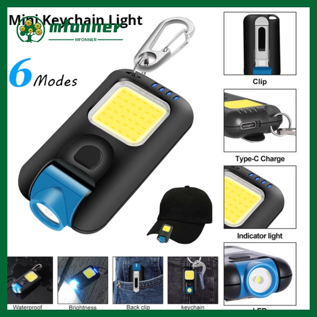 Đèn Led Mini Mfonner Sạc Usb Có Kẹp Kim Loại Tiện Dụng
