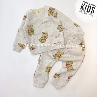 Bộ nỉ bông dày gấu Pooh cho bé