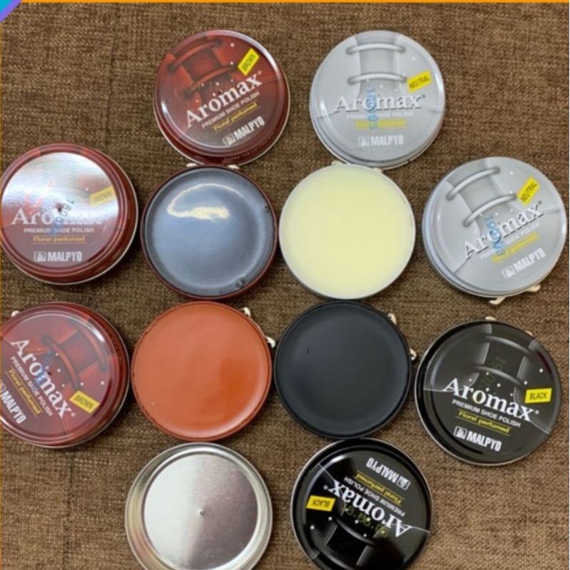 xi đánh giầy hàn quốc làm sạch giầy đánh bóng giầy dép hàng chính hãng Aromax nhiều màu đen nâu trắng vàng bò 50ML