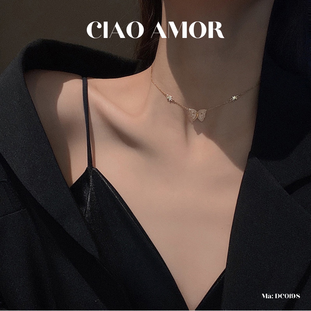 Dây chuyền nữ, chocker ôm cổ cánh thanh lịch Trang sức Ciao Amor - DC0198