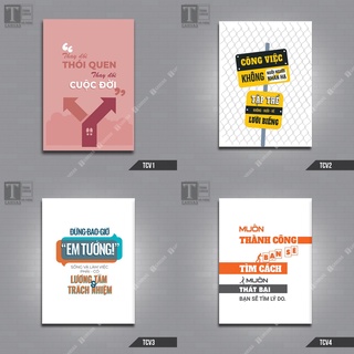 [Giá Xưởng] Tranh Canvas treo tường động lực văn phòng câu nói slogan truyền cảm hứng làm việc TCV01-04 (không khung)