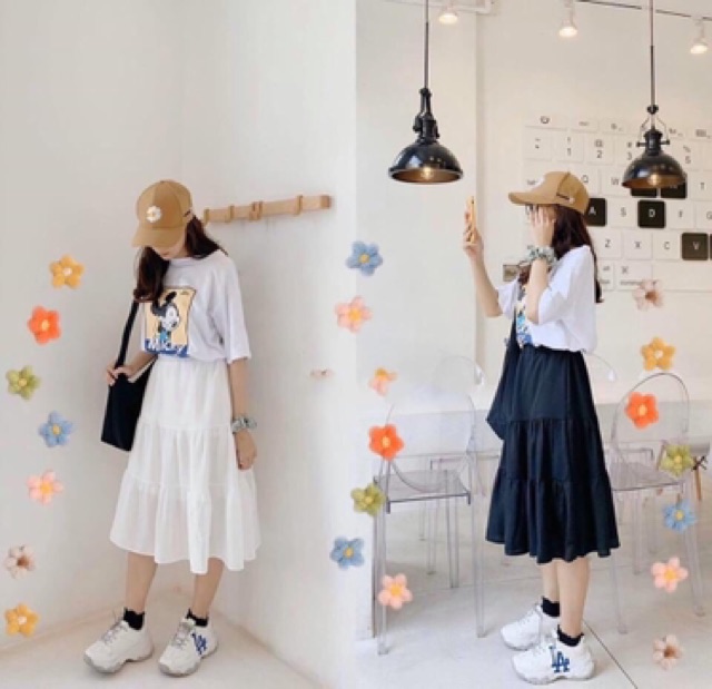 Chân váy ulzzang 3 tầng mã 13, ảnh thật ở cuối | BigBuy360 - bigbuy360.vn