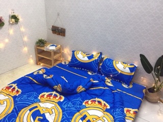 BỘ DRAP & CHĂN PHAO CLB BÓNG ĐÁ READ MADRID