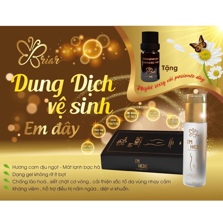 [Hết Hôi Môi Dưới] Dung Dịch Vệ Sinh Phụ Nữ Im Here (Chai 100ml) – Giúp Làm Sạch Vùng Kín &amp; Khử Mùi Hiệu Quả