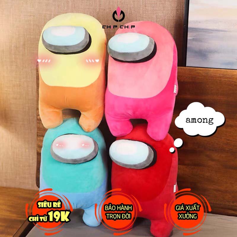 Gấu Bông Among Us 3D - Among Us Nhồi Bông Cao Cấp Memon Đủ Màu Đủ Size