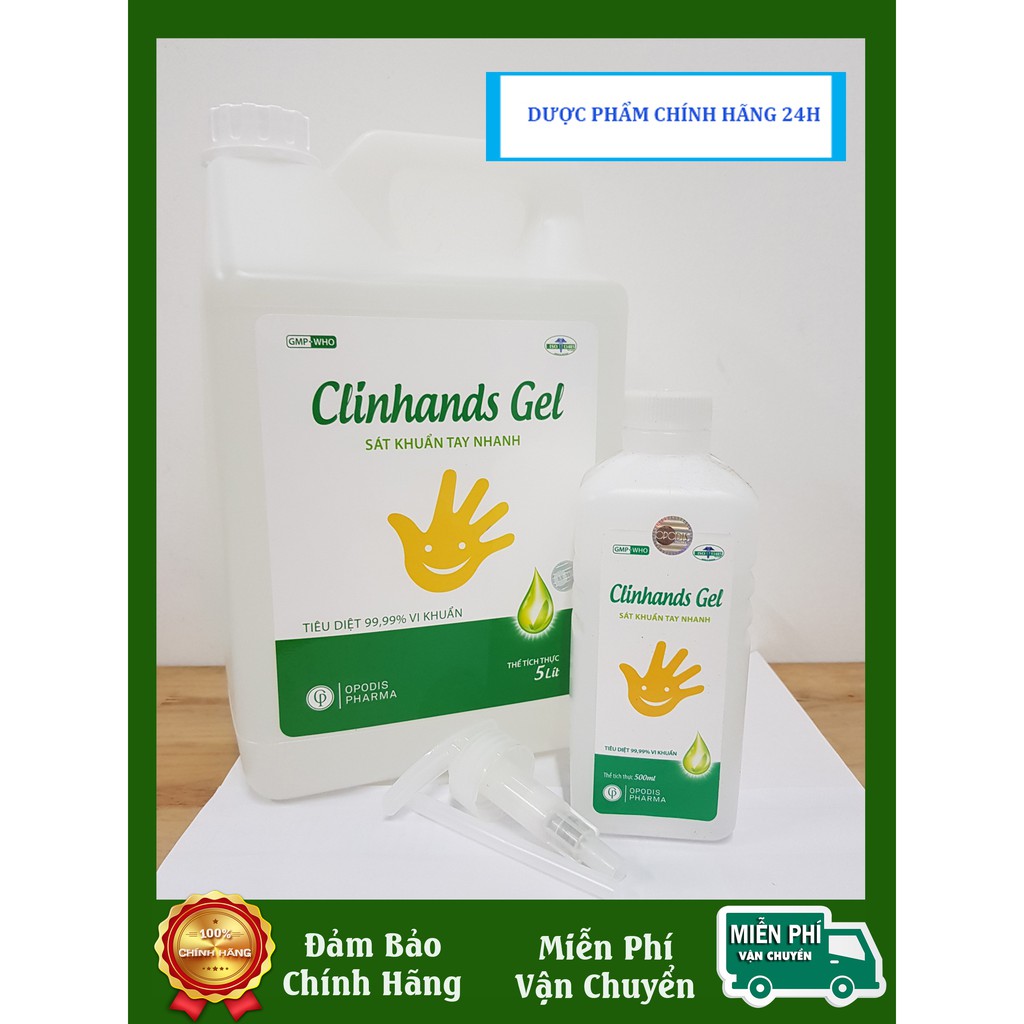 Mua 1 chai CLINHAND GEL 5L TẶNG KÈM 1 CHAI 500ML