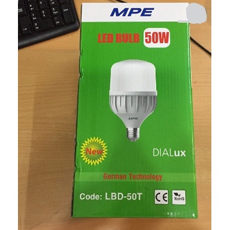⚡HÀNG CHÍNH HÃNG SIÊU SÁNG⚡ BÓNG ĐÈN LED BÚP TRỤ 50W MPE -BẢO HÀNH 2 NĂM
