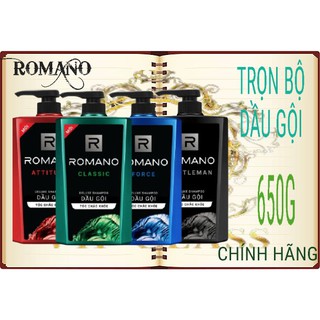 ROMANO_ DẦU GỘI ROMANO 650G ĐỦ MÙI LỰA CHỌN.