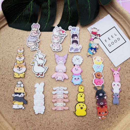 Trâm Cài Áo Hình Vịt Hoạt Hình Bằng Acrylic Phong Cách Harajuku Dễ Thương