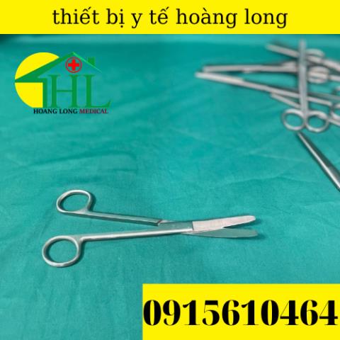 Kéo Y Tế , Kéo Cong 2 Đầu Tù 18cm Sắc Bén Hàng Loại 1 Pakistan