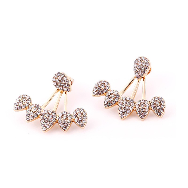 Bông Tai giọt nước đính đá xinh xắn sang trọng