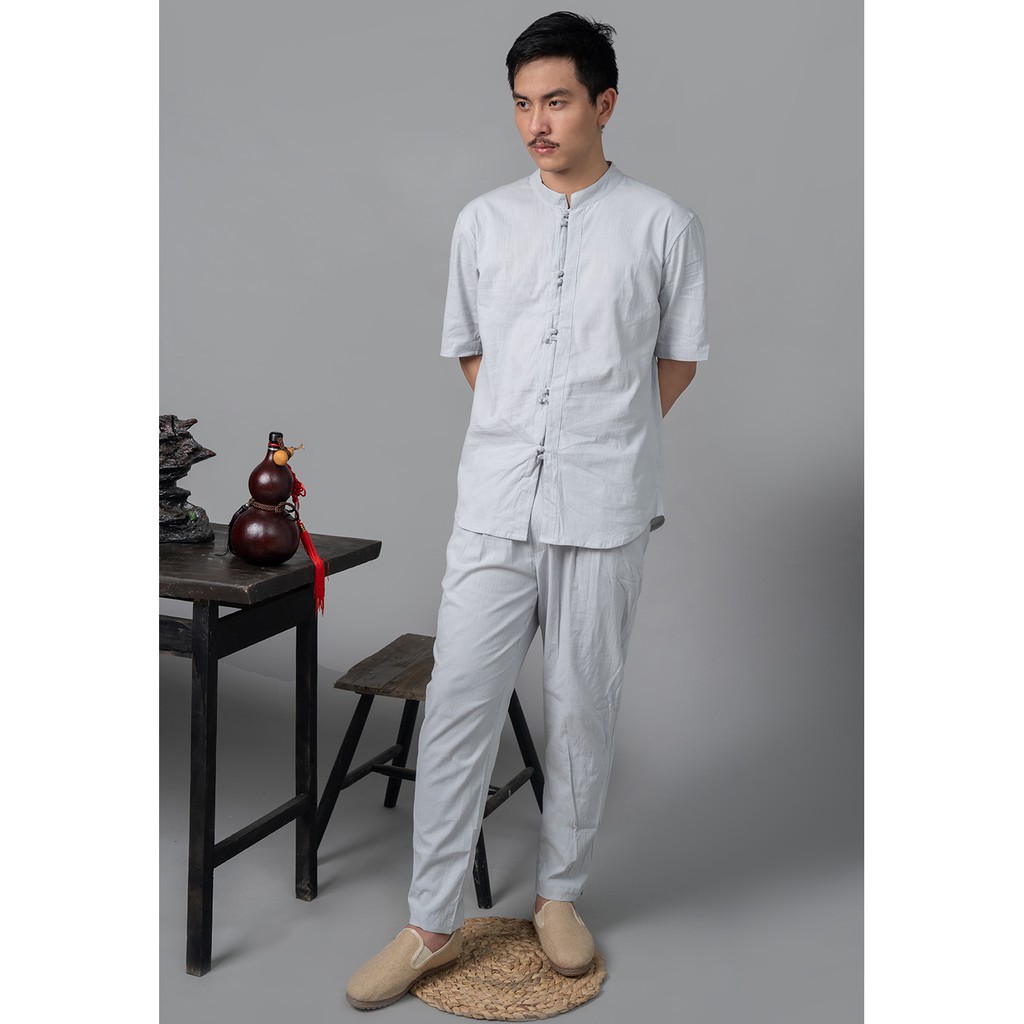 Bộ đũi đi chùa, đi lễ, dạo phố cao cấp Rough