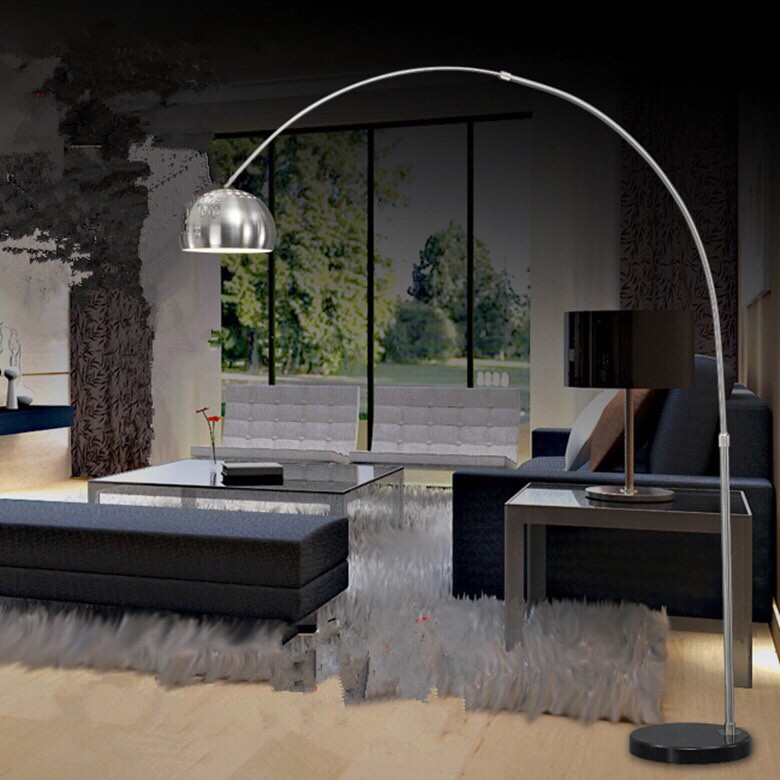 Đèn sàn MONSKY loại to trang trí nội thất phòng khách, phòng ngủ BOW (Size Lớn - Kèm bóng LED)