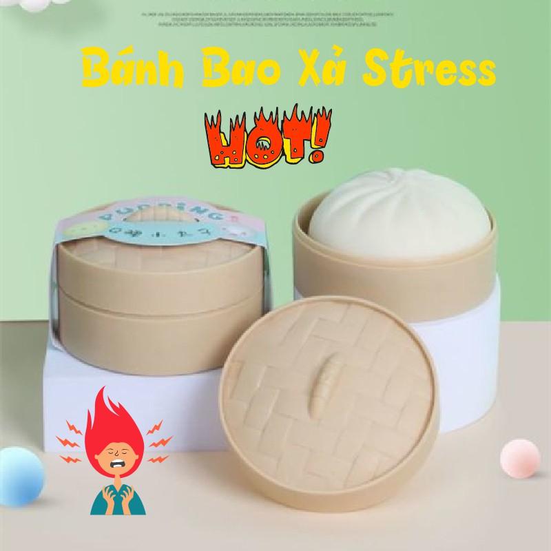 Đồ Chơi Xả Stress, Bánh Bao Đồ Chơi Co Giãn Bóp Xả Stress Hot Tiktok PAPAA.HOME