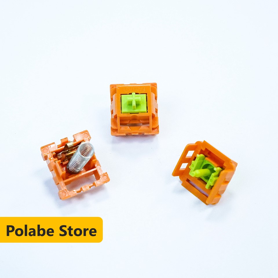 1 switch/combo 5 Switch Fantasy Carrot - Tactile Switch - Công tắc bàn phím cơ - lẻ 1/combo 5 switch - Polabe Store