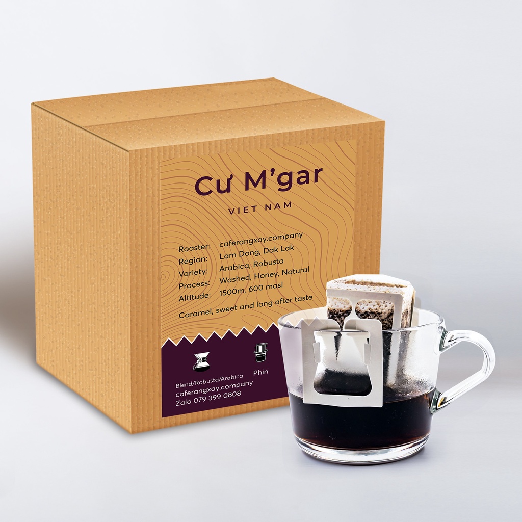 Cafe rang xay mộc  phin giấy Honey Robusta Cu Mgar ngon nhất DakLak. Dễ dàng có ly cà phê sạch, rang mộc 100% | BigBuy360 - bigbuy360.vn