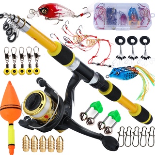   Sougayilang Cần Câu Kết Hợp Quay 1.8M - Bộ Cần Máy Dây Mồi Lembut Cho Cá Rô Phi Cần Câu Tầm Xa Cho Biển Phù Hợp Nước Biển Và Nước Ngọt 