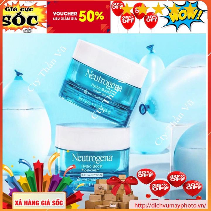 Kem Dưỡng Ẩm Neutrogena Hydro Boost Water Gel 15g- 50g Dành Cho Da Dầu, Dưỡng Ẩm Tốt, Kiều Dầu