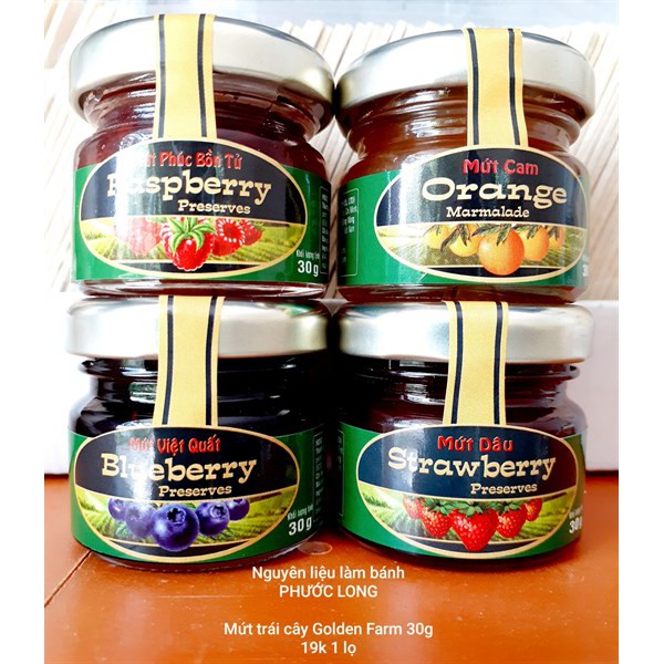 Mứt trái cây 30g Golden Farm