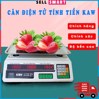 Cân điện tử kaw chính hãng, giá cân điện tử chống nước, cân - cân điện tử tính tiền sạc pin màn hình lcd 40kg