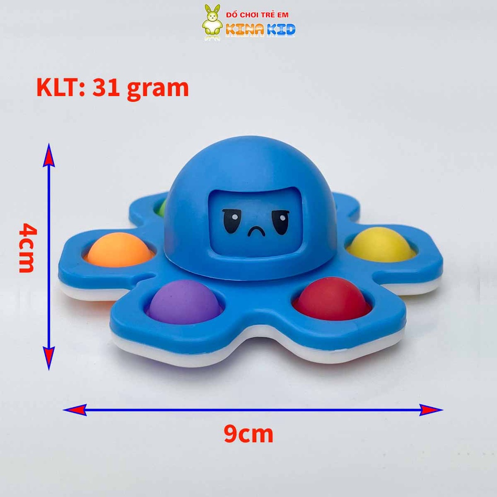 [Mã LIFE0503TOYS giảm 10% đơn 0Đ] Đồ Chơi Fidget Spinner Pop It, Con Quay Bạch Tuột Cảm Xúc, Giúp Giảm Căng Thẳng Cho Bé