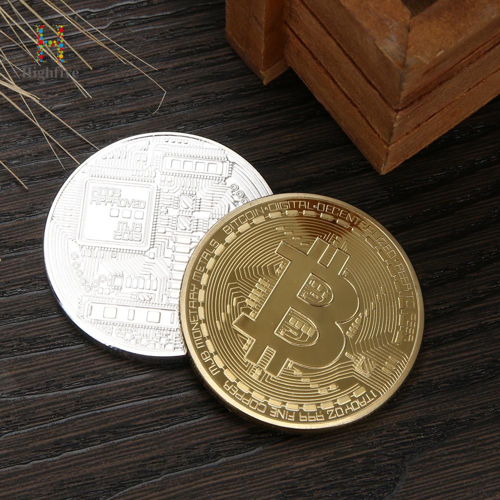 Đồng Xu Bitcoin Bằng Đồng Để Trang Trí