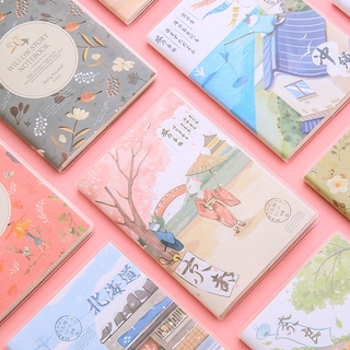 Sổ Ghi Chú 64 Trang Khổ A6 Vỏ Bằng Nhựa PVC Thiết Kế Đơn Giản Tiện Dụng