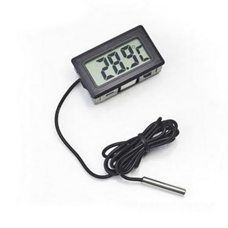 Nhiệt kế điện tử màn hình LCD chất lượng cao cho tủ lạnh, tủ đá , tủ làm mát, bể cá. đo nhiệt độ Đầu dò mini độ C