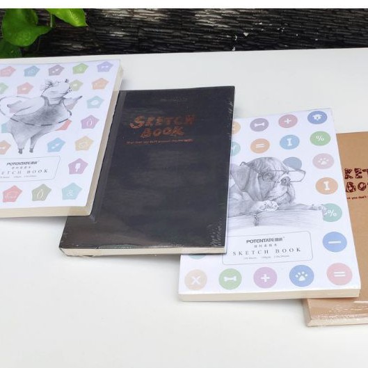 Sổ sketch khổ a5 120 trang - Potentate 3 màu bìa