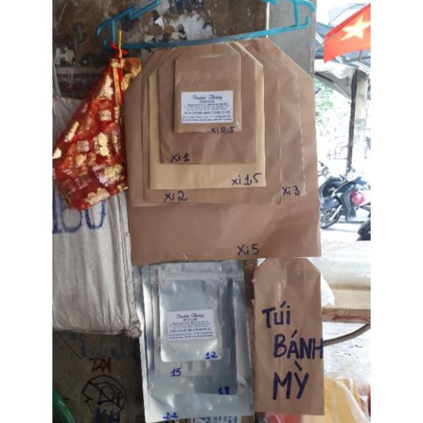 100 chiếc túi giấy xi măng đựng bánh mỳ hàng không in