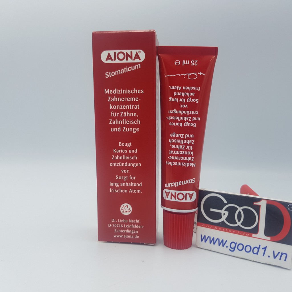 Kem đánh răng Ajona 25ml Đức