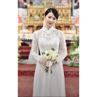 Bộ áo dài cô dâu (không  kèm von)