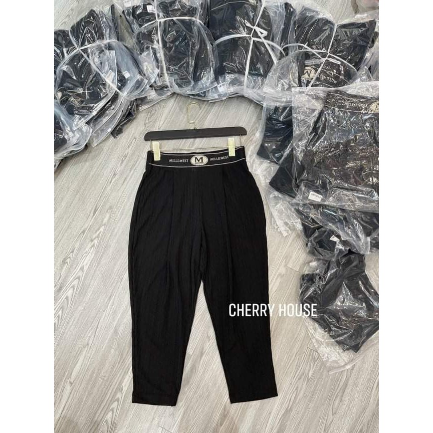 Quần bom,thụng dáng baggy cạp chun chữ lung cao  mã q01