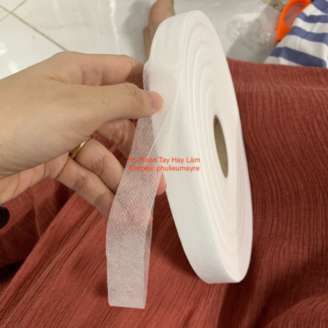 Cuộn viền vải không dệt 2cm