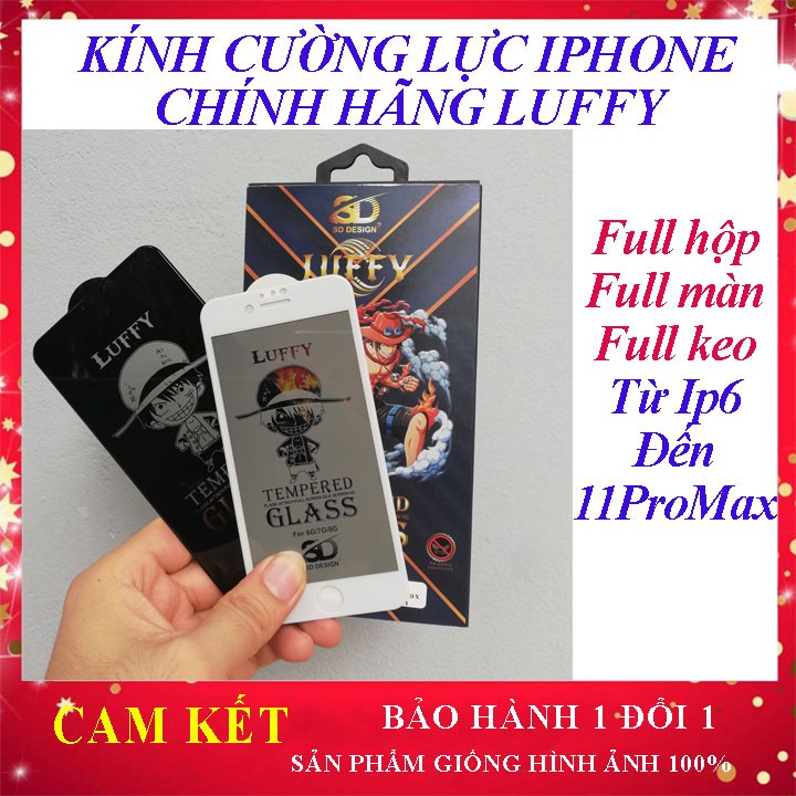 [LOẠI XỊN] Kính cường lực IPHONE chính hãng SD Design Full Hộp Ip6/6Plus/7/7plus/8/8plus X/XsMax Xr, ip11 12 pro max đẹp