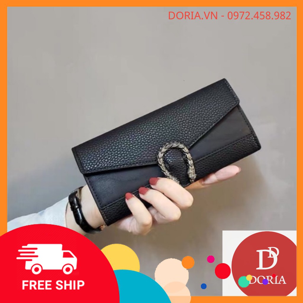 [Mã FAMAYWA2 giảm 10k đơn từ 50k] Ví dài nữ khoá rồng DR900 | BigBuy360 - bigbuy360.vn