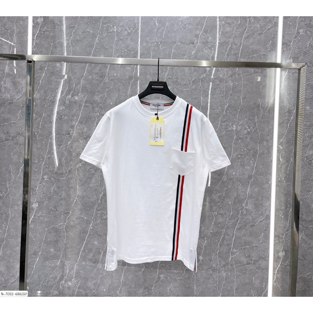 ÁO thun nam thom kẻ sọc chất cotton 2 màu