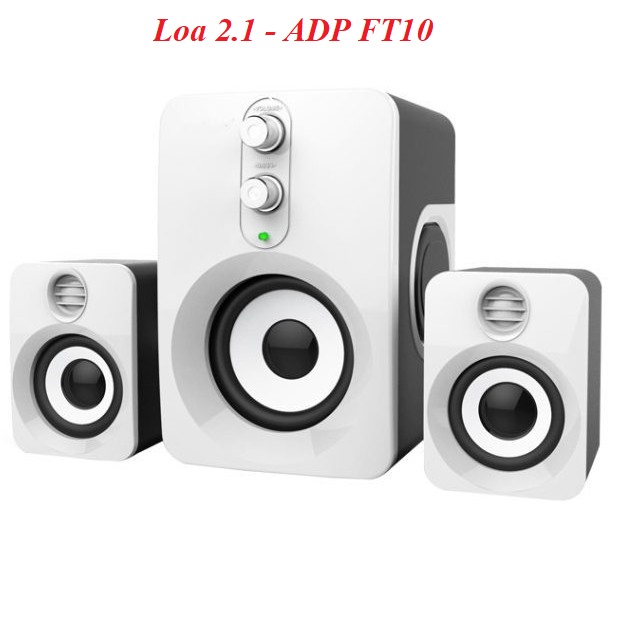 Bộ Loa vi tính 2.1 cắm nguồn USB Model FT10 / 1307 Có Led / Âm thanh hay