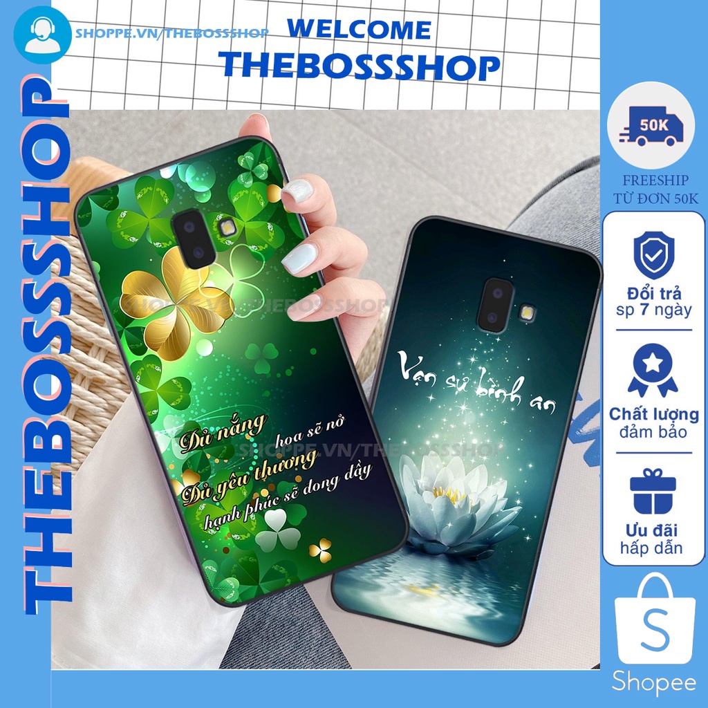 Ốp lưng Samsung Galaxy J6 PLUS in hình TÀI LỘC-MÃ ĐÁO THÀNH CÔNG-TÂM AN SIÊU ĐẸP