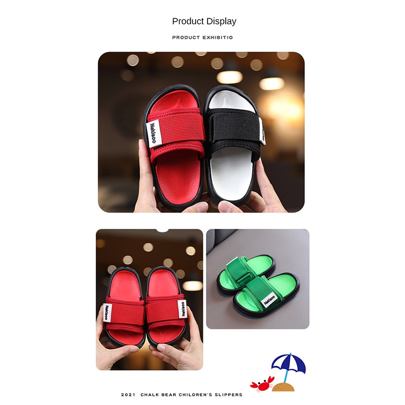 Dép canvas SANITKUN đế EVA thoáng khí nhanh khô thời trang đi biển mùa hè cho bé