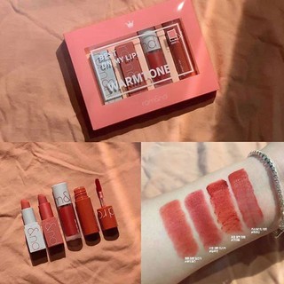 SET SON ROMAND 4 CÂY SON KEM + SON THỎI BEST ON MY LIP WARM TONE