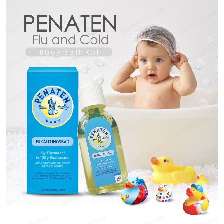 Tinh dầu tắm chống cảm cúm Penaten chai 125ml