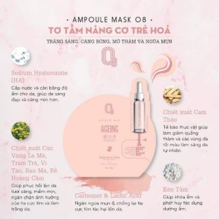 🍀 MẶT NẠ TƠ TẦM 08 🍀 cung cấp nước cho da khô, da nhờn, da bị lão hóa