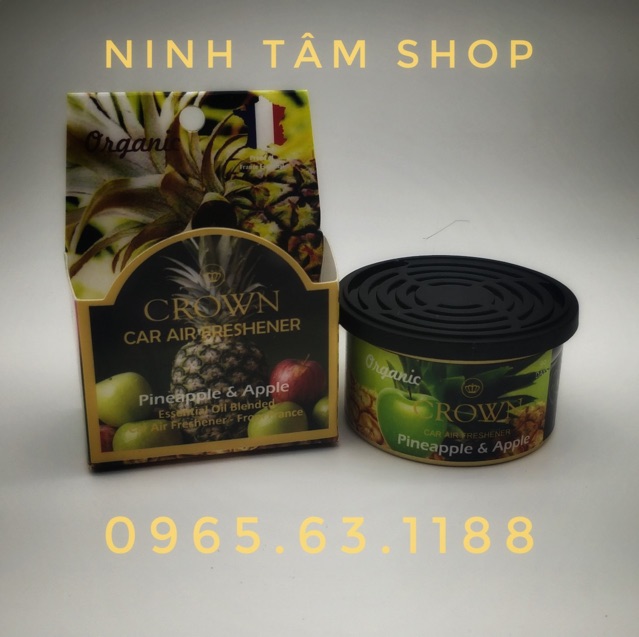 Sáp thơm ô tô CROWN cao cấp hương nước hoa Pháp