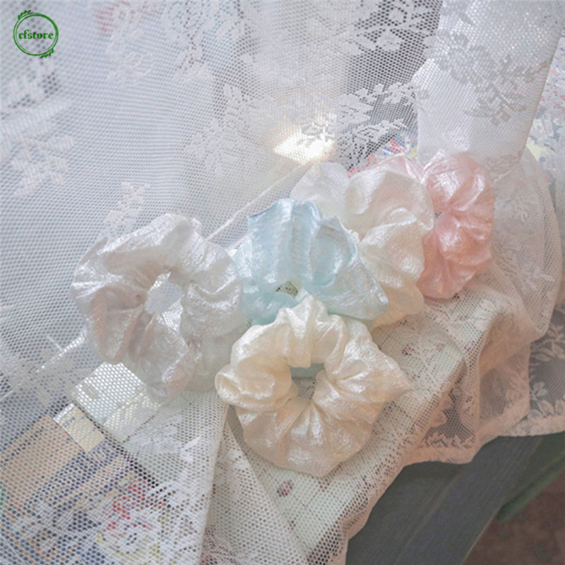 Dây Cột Tóc Màu Trơn Đơn Giản Cho Nữ