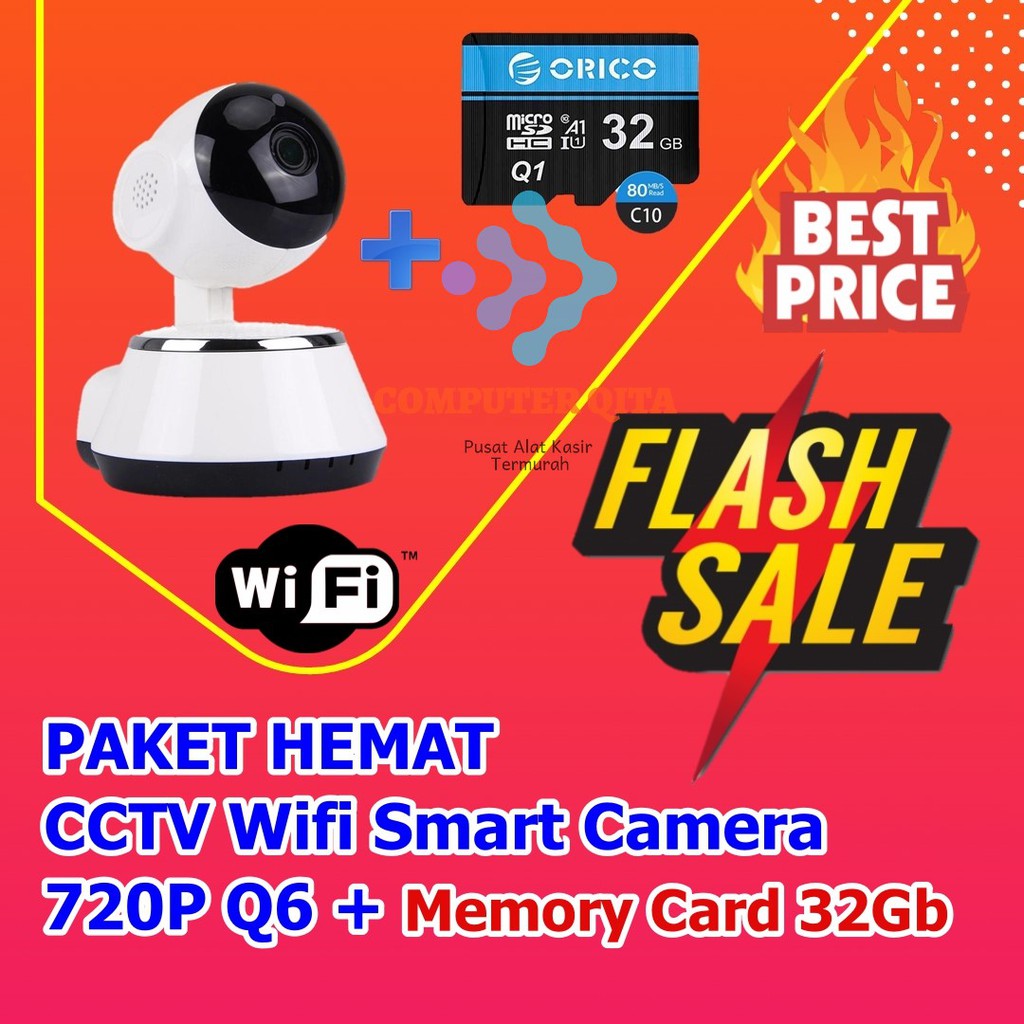 ORICO Thẻ Nhớ Q6 V380 720p Wifi Smart Cctv + 32gb Micro Sd