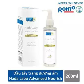 [Mã COS2405 giảm 8% đơn 300K] ( HSD 2024) Dầu tẩy trang Hada Labo Advanced Nourish Hyaluron Cleansing Oil 200ml