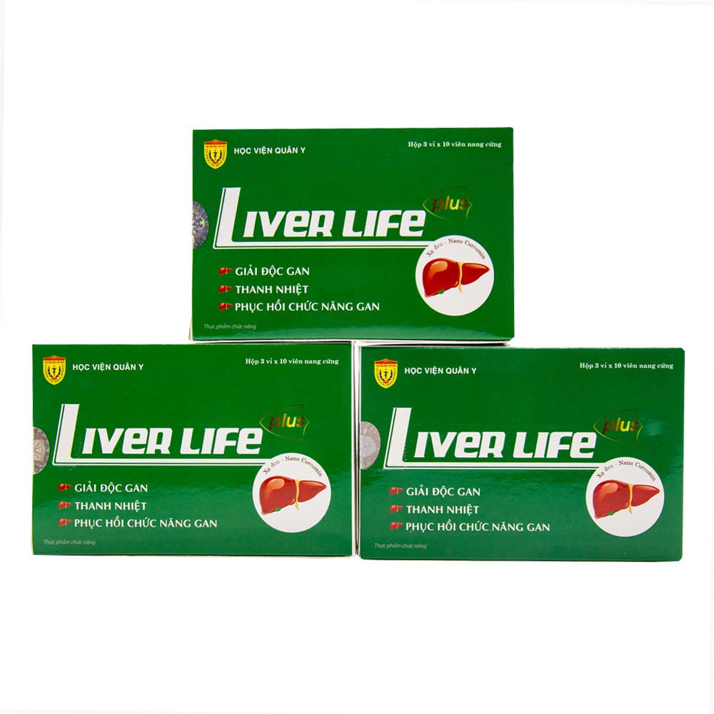 Bổ Gan Cà Gai Leo Liver Life Plus Giải Độc Gan,Làm Mát Gan, Hạ Men Gan, Tăng Cường Chức Năng Gan [30 v] Học viện quây y