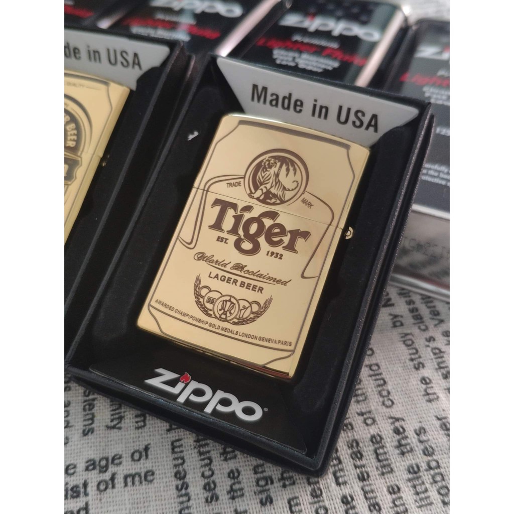 Bật Lửa Zippo Khắc Hình Chai Bia